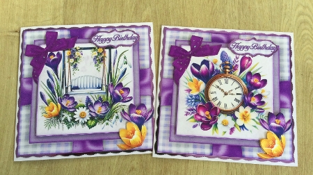Spring Crocus Mini Kit 7X7  by Honorscard Appleby