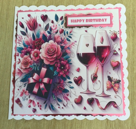 Birthday Celebration Couple Quick Card 2 by Honorscard Appleby