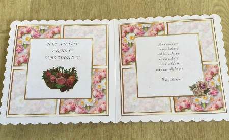 birthday tulips insert by Honorscard Appleby