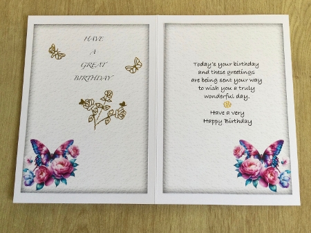 Matching insert sheet for the design sheet - Happy Retirement 2 by Honorscard Appleby