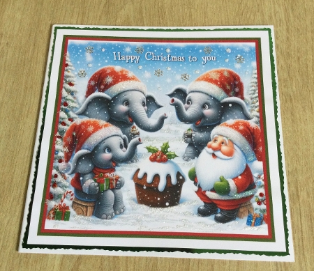 merry christmas to  you elephants by Honorscard Appleby