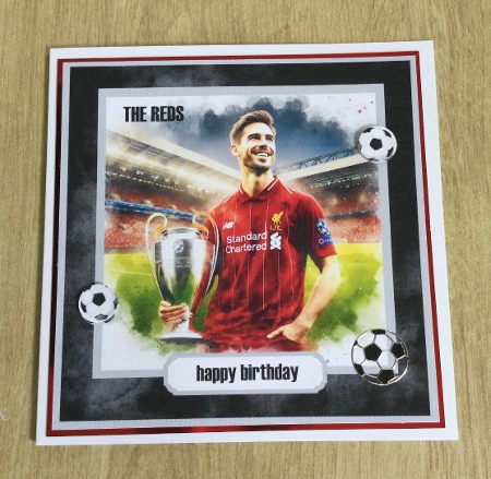 Football topper Liverpool with trophy by Honorscard Appleby