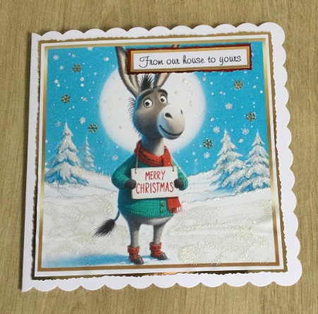 donkey christmas by Honorscard Appleby