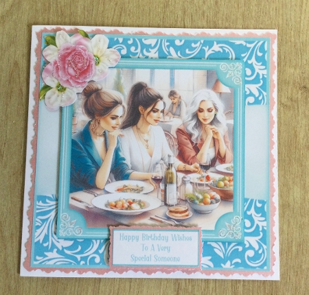 Ladies Who Lunch - 6x6 by Honorscard Appleby
