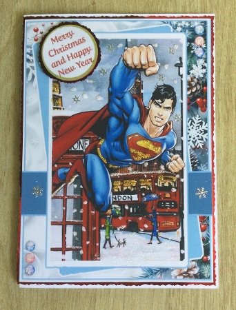 Superman Comes To London At Christmas by Honorscard Appleby