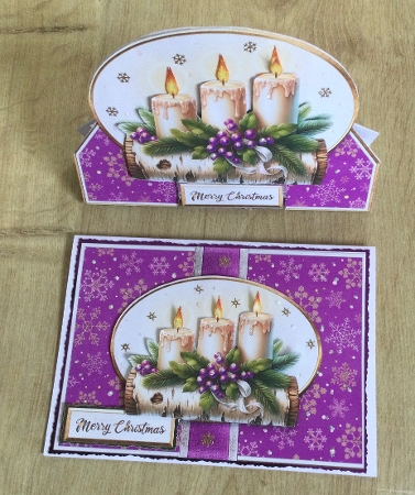 Christmas Log-LILAC by Honorscard Appleby