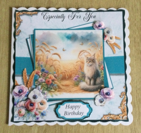 Sunset Kitty Birthday by Honorscard Appleby