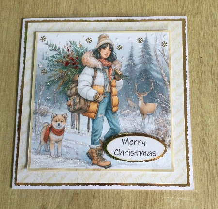 snowy christmas /birthday 5 by Honorscard Appleby