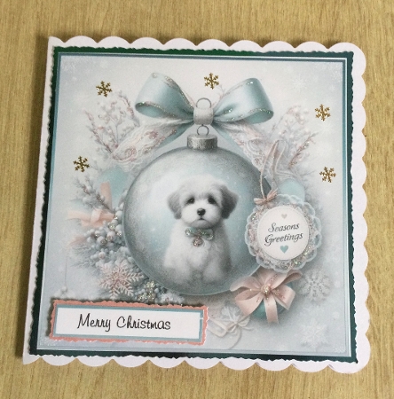 puppy  bauble  by Honorscard Appleby