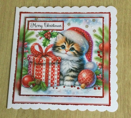 Kittens Christmas Gift Topper by Honorscard Appleby