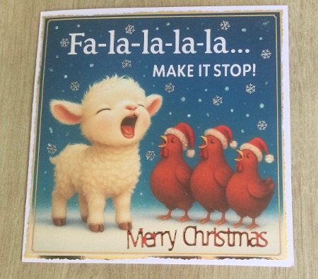 DD FUNNY CHRISTMAS FARM ANIMALS 17 by Honorscard Appleby
