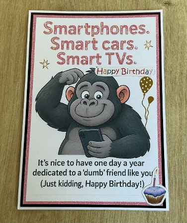 DD FUNNY BIRTHDAY A4 24 by Honorscard Appleby