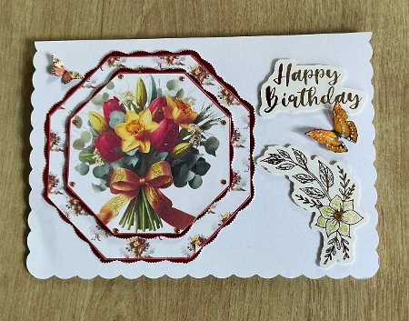 octagon toppers floral by Honorscard Appleby