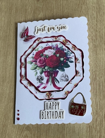 octagon toppers floral by Honorscard Appleby