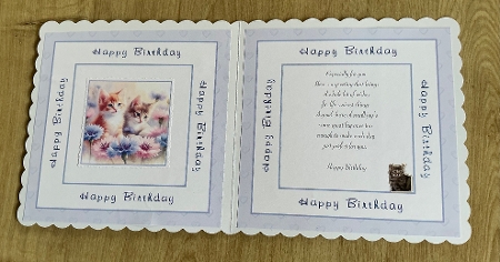 birthday cats insert by Honorscard Appleby