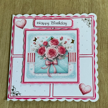 mothers day /birthday envelope roses by Honorscard Appleby
