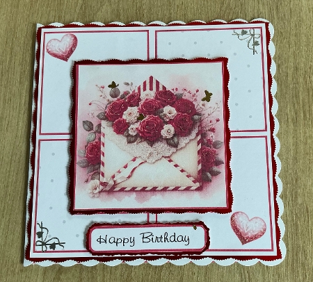 mothers day /birthday envelope roses 2 by Honorscard Appleby