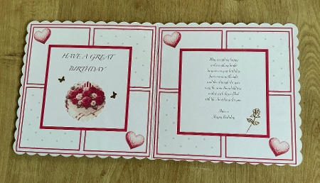 mothers day /birthday envelope roses insert by Honorscard Appleby