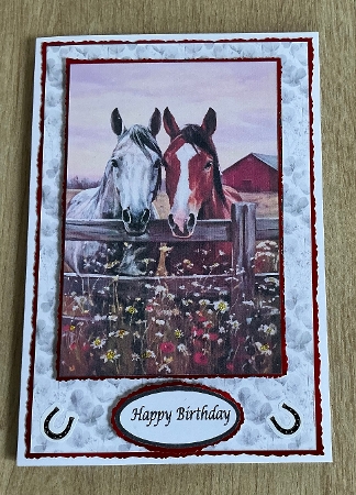 Two horses by Honorscard Appleby