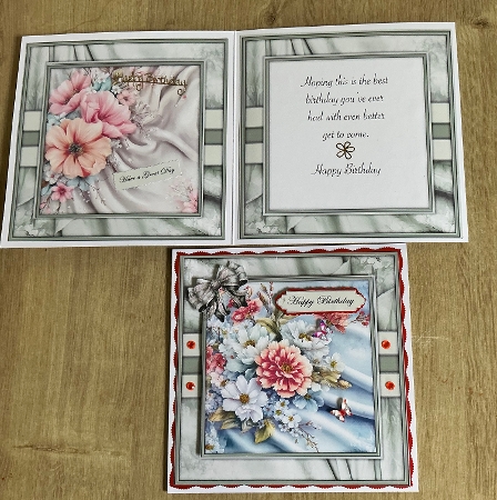 Flowers on Silk - Mini Kit 6x6 by Honorscard Appleby
