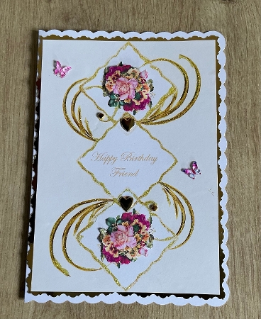Pair of floral A5 quick card fronts  by Honorscard Appleby