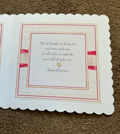Poinsettia Lace Kit 2 Insert by Honorscard Appleby