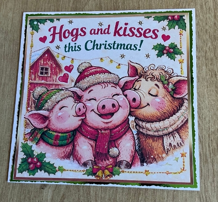 hogs and kisses this chistmas by Honorscard Appleby