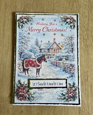 the horse at christmas by Honorscard Appleby