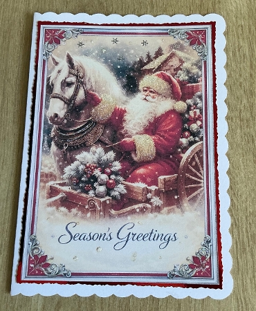 vintage santa by Honorscard Appleby