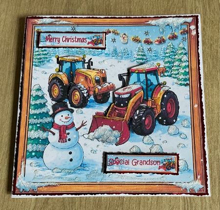 Christmas Tractors by Honorscard Appleby