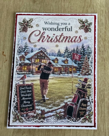 christmas golfer by Honorscard Appleby