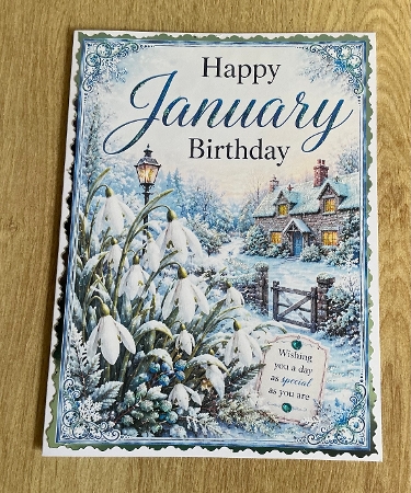 january birthday  snowdrops by Honorscard Appleby