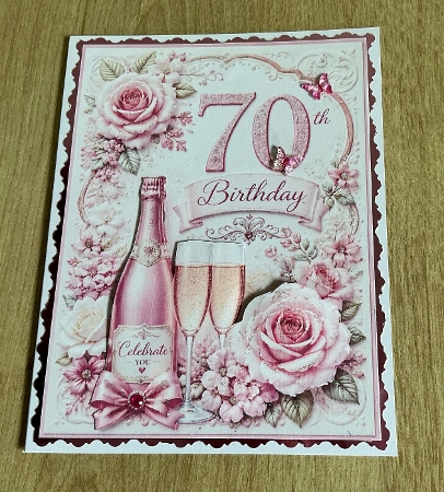 70th birthday female by Honorscard Appleby
