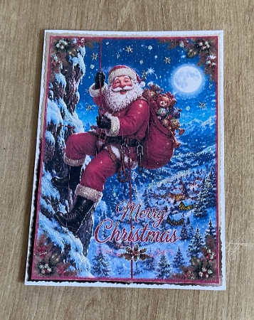 absailing santa merry christmas by Honorscard Appleby