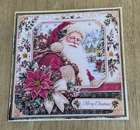 Vintage Santa 1 - Quick Card  by Honorscard Appleby