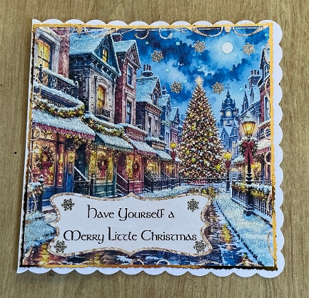 Merry Little Christmas Topper by Honorscard Appleby