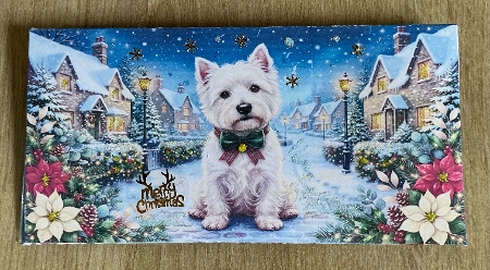 Christmas Wish —  Money Wallet Westie  by Honorscard Appleby