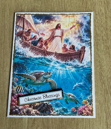 Jesus Calming The Storm Sea Miracle Underwater Coral Reef 1122x1402 JPEG Illustration Featured Gallery Photo