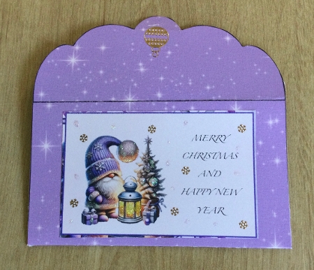 Lilac A4 Christmas Sparkle Background by Honorscard Appleby