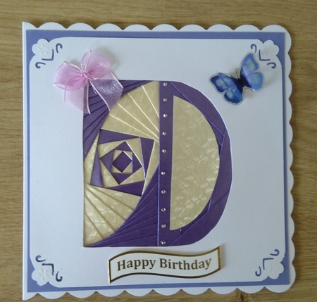 Letter D by Honorscard Appleby
