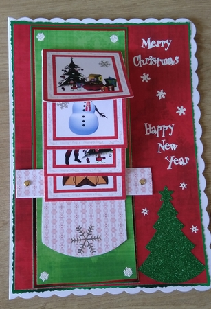 Christmas Snowflake Red by Honorscard Appleby