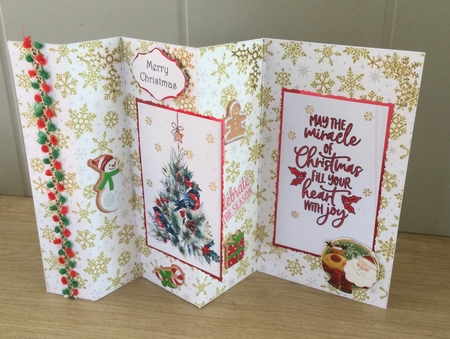 Small to Large Panel Accordian Fold Card Template by Honorscard Appleby