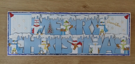 Large Dl Card - Snow Capped Christmas 2 by Honorscard Appleby