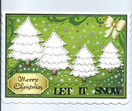 Cute Christmas Trees Line Dance 8 by Honorscard Appleby