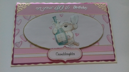 Adorable Teddies 'pop the Cork!' Card Topper by Honorscard Appleby