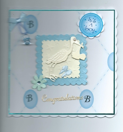 Baby Boy Backing Paper 3 by Honorscard Appleby