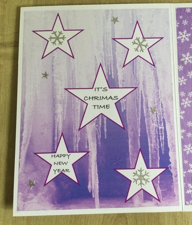 Icicles Purple Vertical Background Paper by Honorscard Appleby