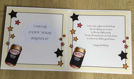 8 x 8 Beer Can Insert Panel by Honorscard Appleby