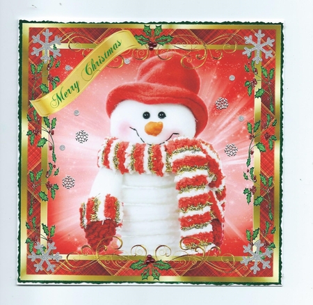 Cheery Snowman by Honorscard Appleby