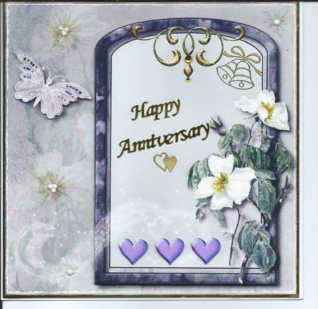 A Wild Rose Card Topper by Honorscard Appleby